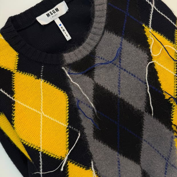 MSGM 아가일 니트