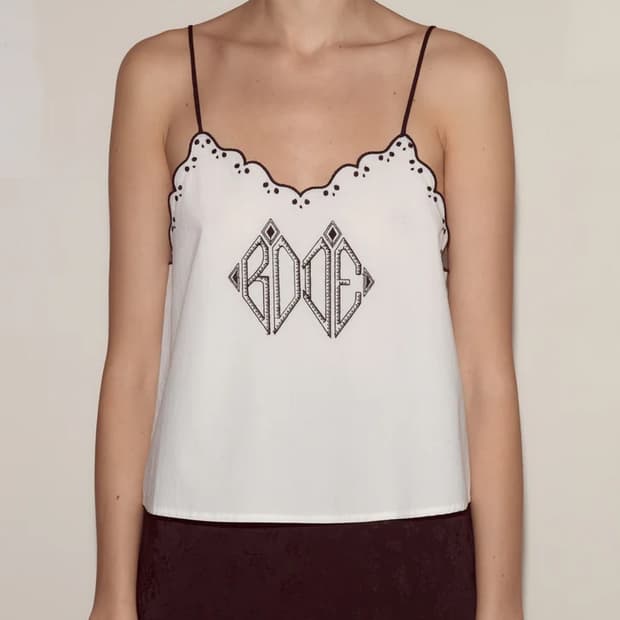 [XS]보디 BODE Diamond Monogram 슬리브리스 탑
