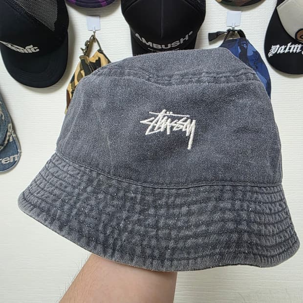 스투시 워시드 스탁 버킷햇 L/XL