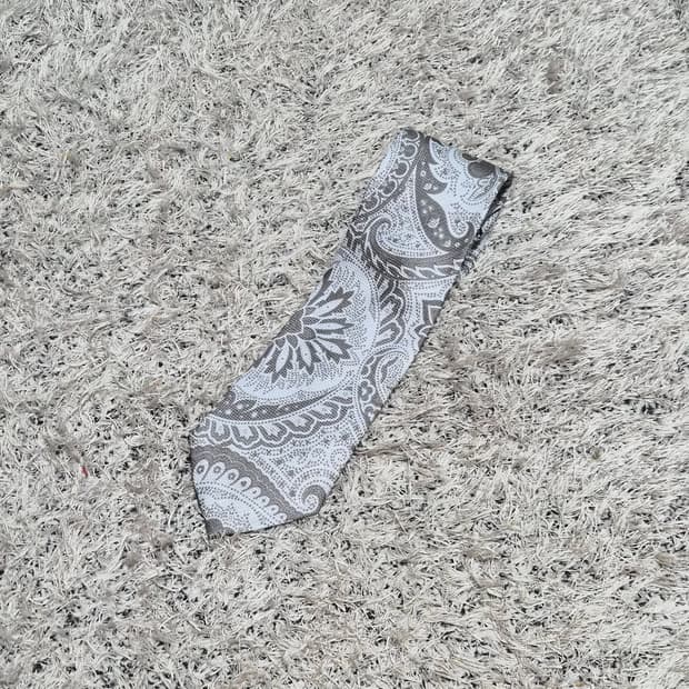 에르메네질도제냐Zegna 페이즐리 넥타이 Free - N29