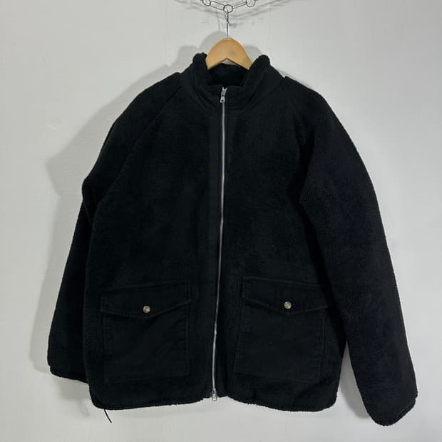 XL 프리즘웍스 블랙 투웨이 후리스 점퍼