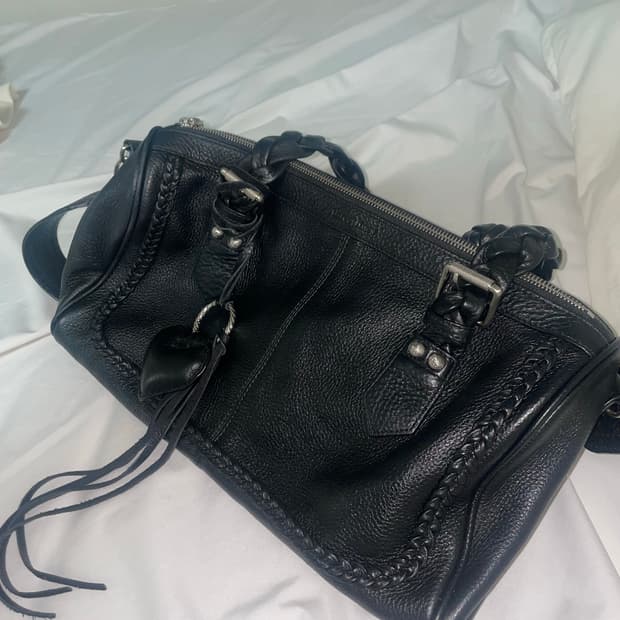 쓰리타임즈 브레이드 백 braid bag (black) 
