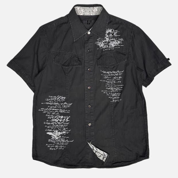 SPINASH grunge punk grey shirt