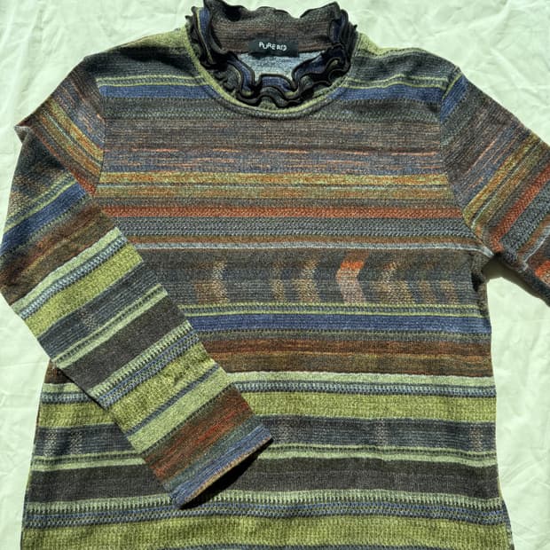 스트라이프 니트