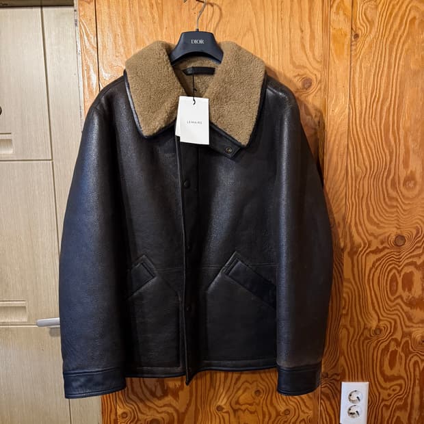 새상품) 르메르 25 f/w 시어링 에스프레소 코트 자켓 