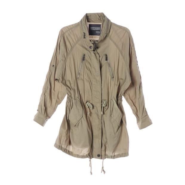 버커루 빈티지 가오리핏 스트링 야상 자켓 F