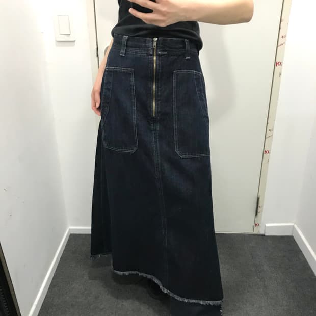 NIKO AND 니코앤드 프린지 데님 스커트 치마