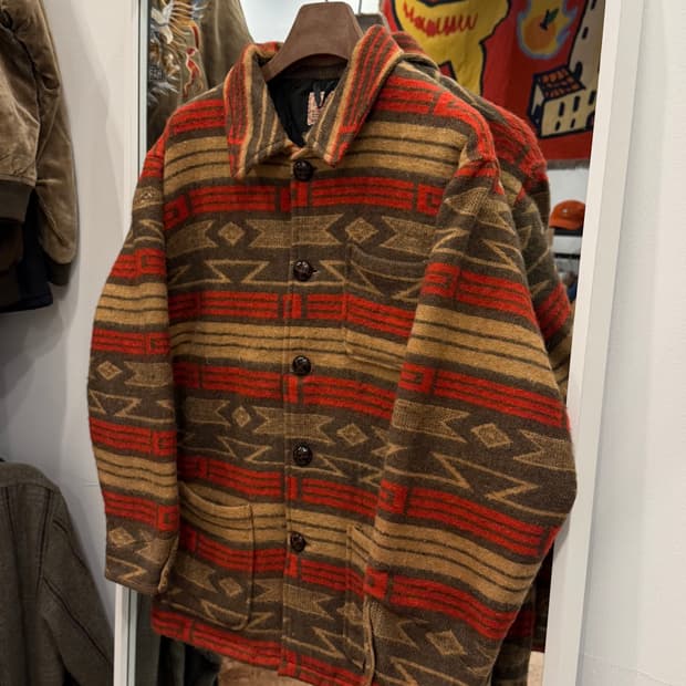 90s Baronet 빈티지 나바호 헤비 울 자켓