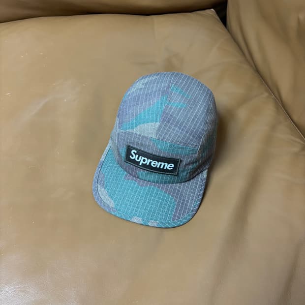 슈프림 캠프캡 모자 박스로고 24SS 립스탑 리플렉티브 우드랜드 카모