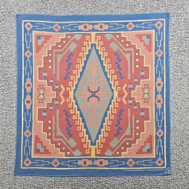 USA 나바호 아즈텍 문양 패턴 반다나 ( 54X54 ) / 10968