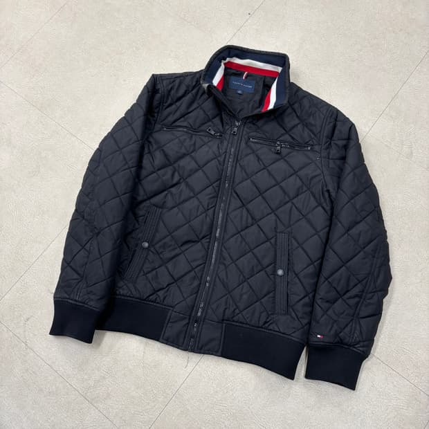 타미 힐피거 스몰로고 퀼팅 자켓