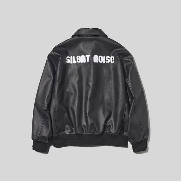 언더커버 GU Silent Noise 레더 봄버 자켓