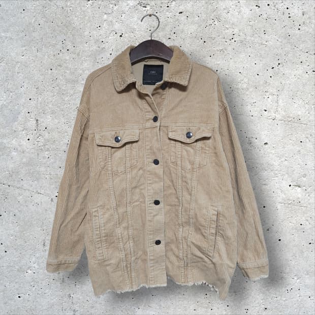자라 코듀로이 오버핏 자켓 (95/M)