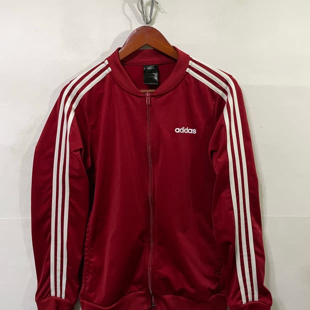 아디다스 트랙탑 져지 자켓 버건디 레드 L 100