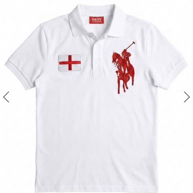 St. George Cross Cropped Polo Shirt [2]