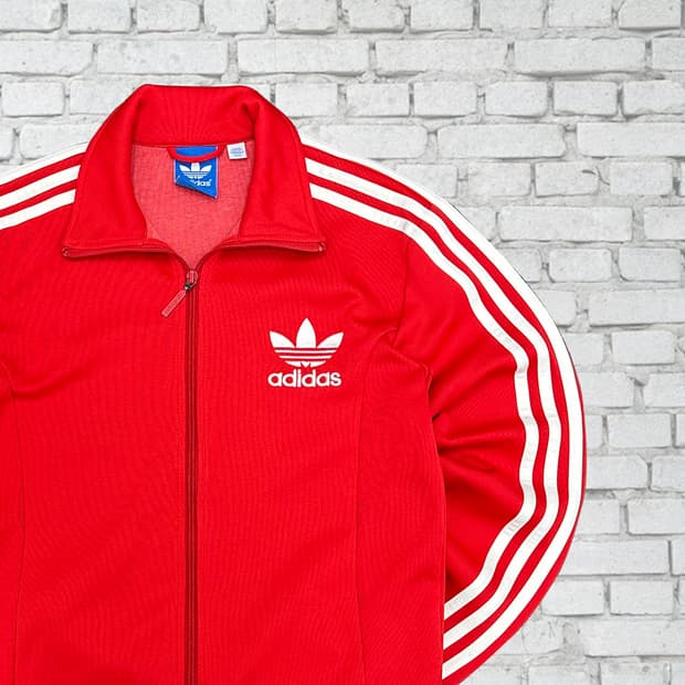 아디다스 빈티지 유로파 레드 져지 100