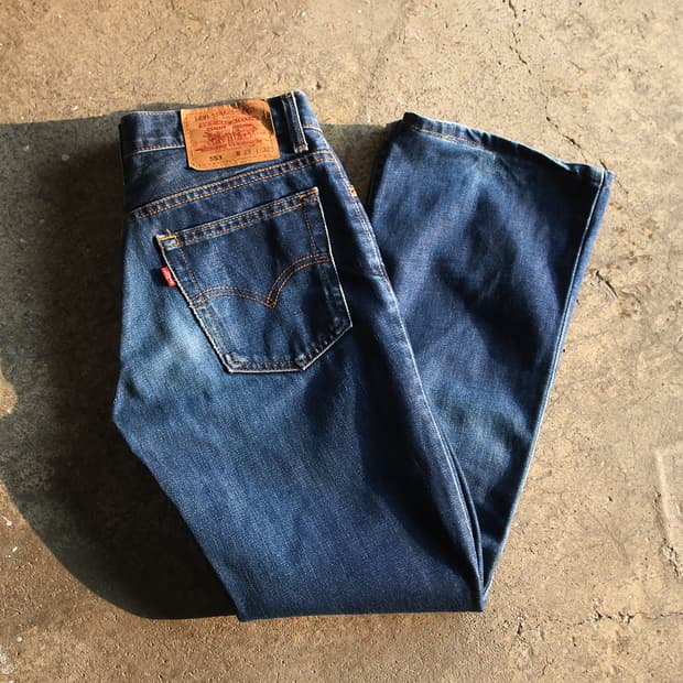 90's 리바이스 553 부츠컷 진 (여성용 27.5)