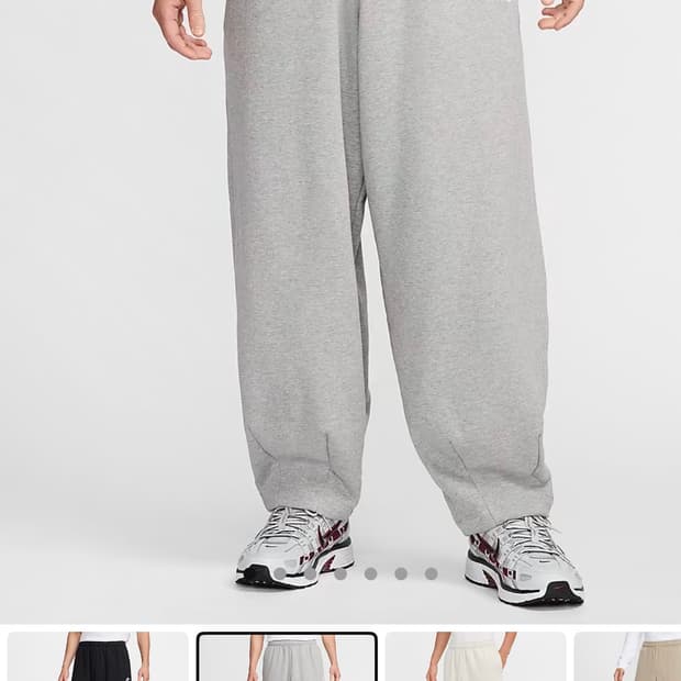 나이키 클럽 플리스 오버사이즈 프렌치 테리 팬츠 바지 그레이 M