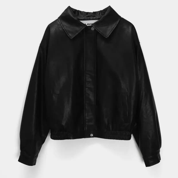 블랙업 킬럿 퍼 레더 점퍼 블랙