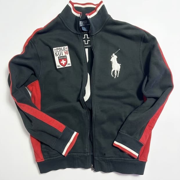 폴로 빅포니 스위스 집업 져지 트랙자켓