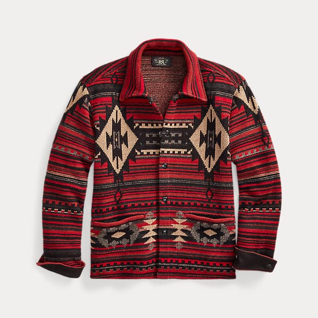 RRL 울 블렌드 자카드 워크셔츠 자켓