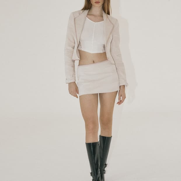 쓰리타임즈 Classic bow skirt 판매합니다