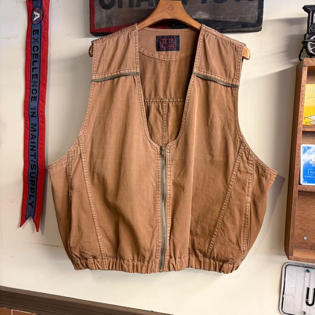 Vintage Work Vest Brown