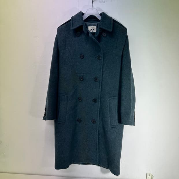 우먼M-L 스튜디오톰보이 청록 더블코트