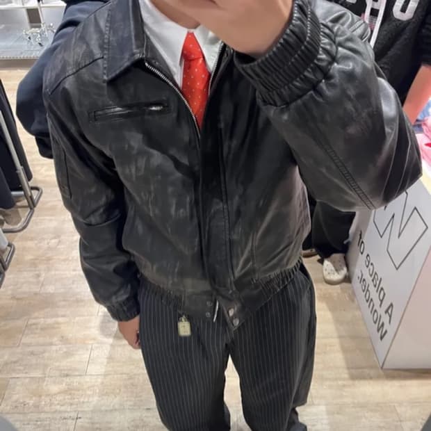 자켓 빈티지 크롭