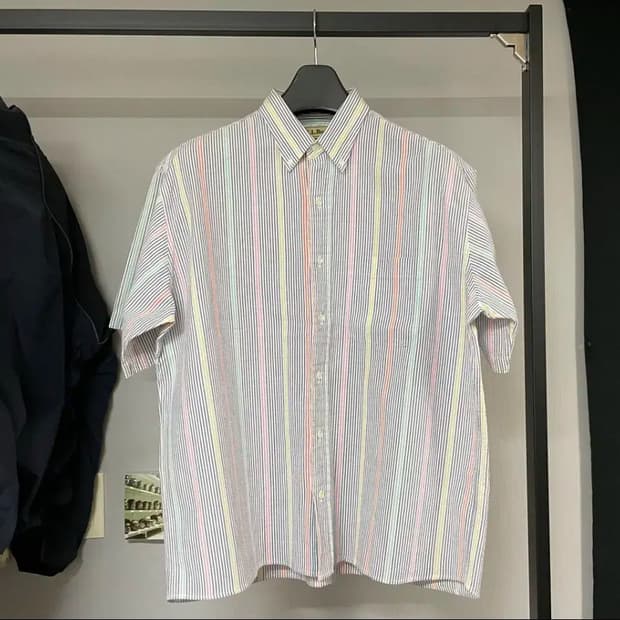 엘엘빈 90s 시어서커 빈티지 셔츠