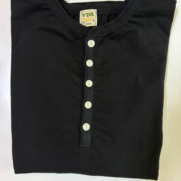 VDR 비디알 헨리넥 롱 슬리브 블랙