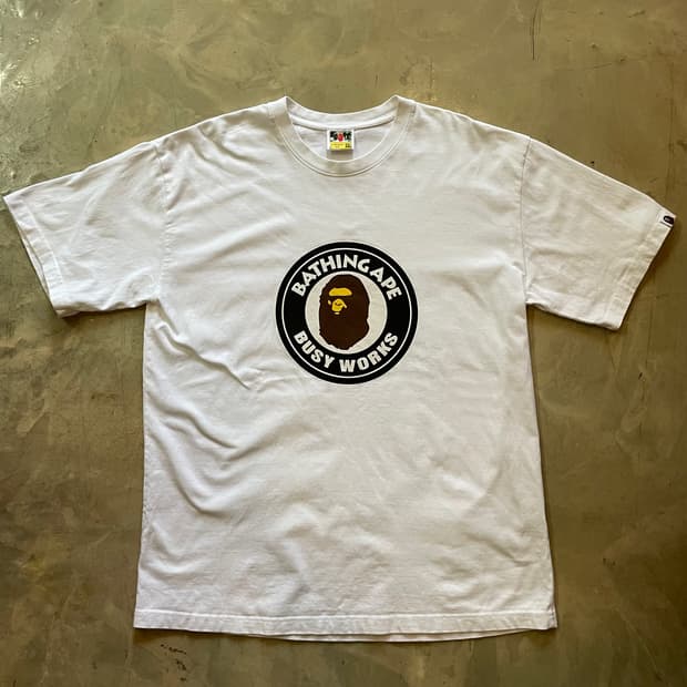 베이프 Bape Busy Works 반팔 2XL