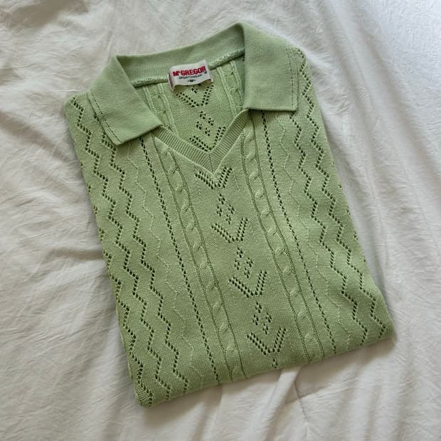 Mcgregor Light Green Knit Top