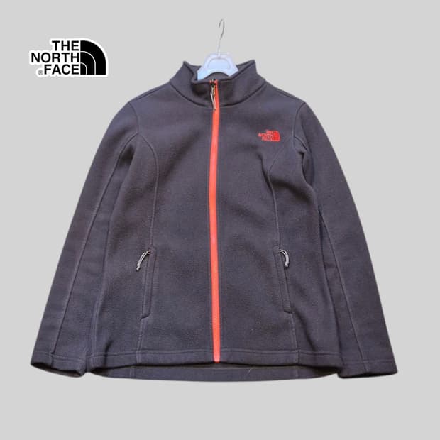 여성-S 노스페이스 차콜 후리스집업