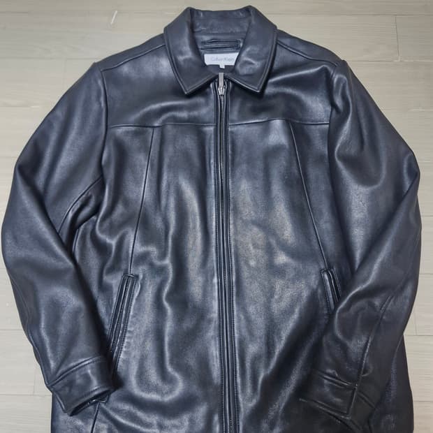 [L] 00s 캘빈클라인 양가죽 레더카코트