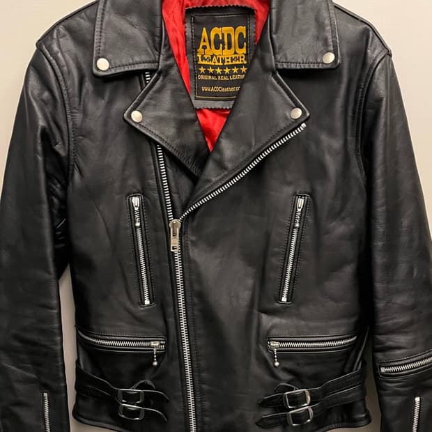 루이스 레더st acdc 더블 라이더 가죽 자켓 l