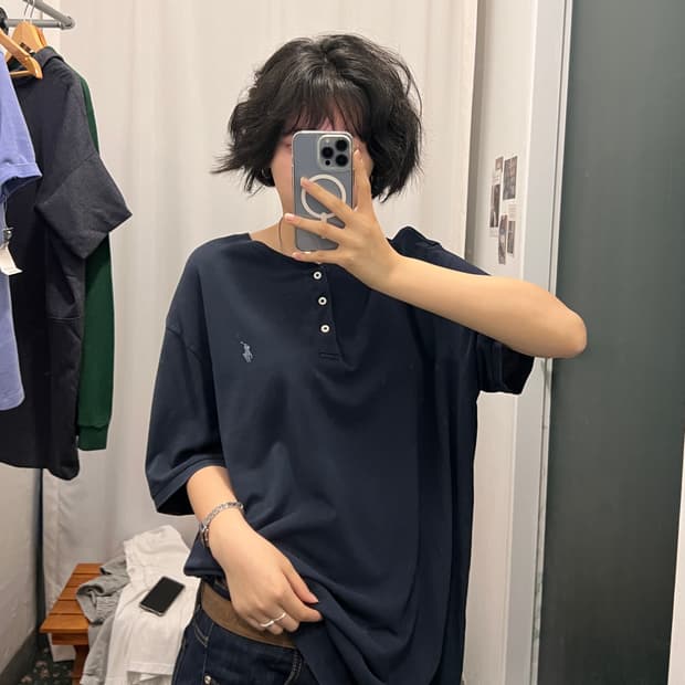 폴로 랄프로렌 헨리넥 티셔츠