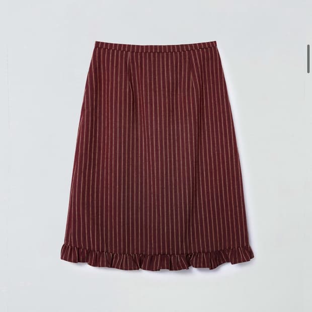 마조네 프릴 미디 스커트 레드/ 정가 109,000