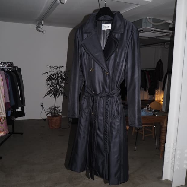 GIANFRANCO FERRE nylon/silk coat 