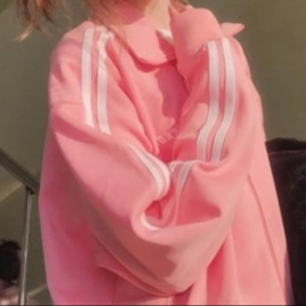 널디 딸기우유 핑크 져지 트랙탑