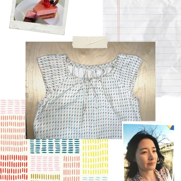 빈티지 네모네모 민소매 원피스