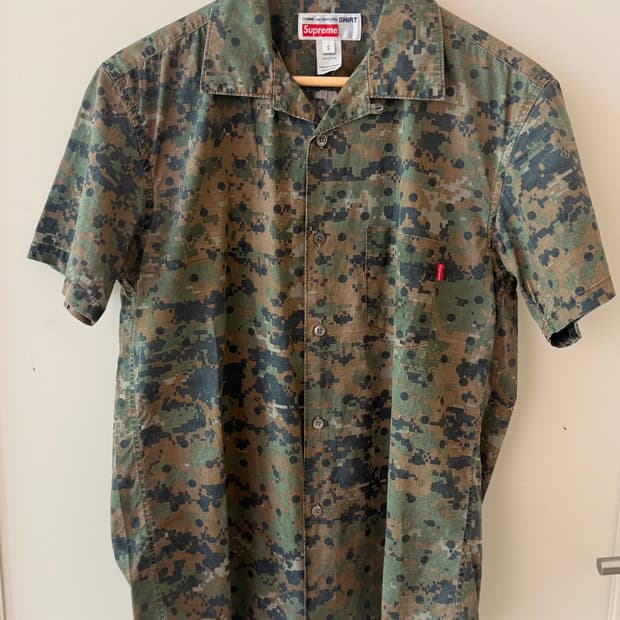 슈프림(Supreme)X꼼데(Comme des Garcons) 카모셔츠