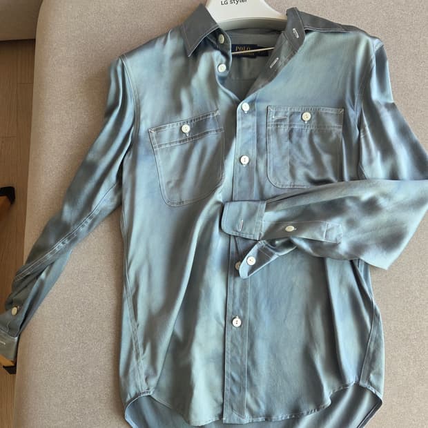 랄프로렌 멀베리 실크 타이다이셔츠 0size