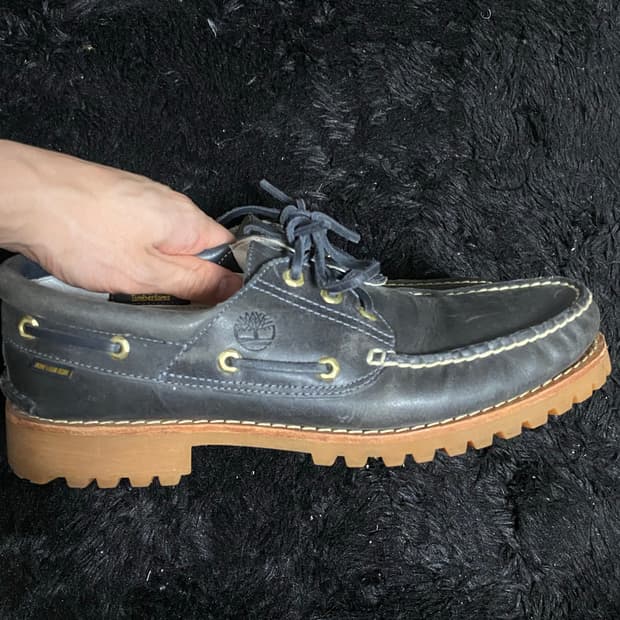 에임레온도르 팀버랜드 보트슈즈 블랙 10.5(285) 팝니다