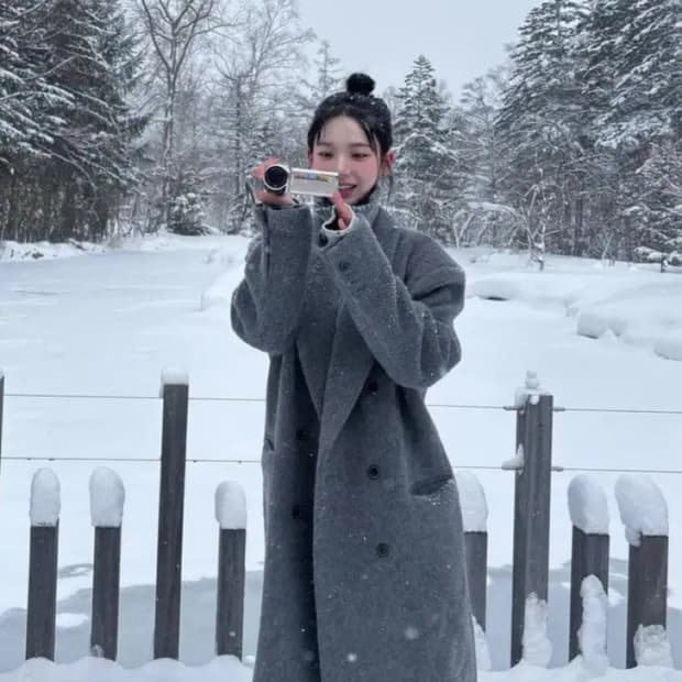 새상품)카리나 더오유 코트 그레이