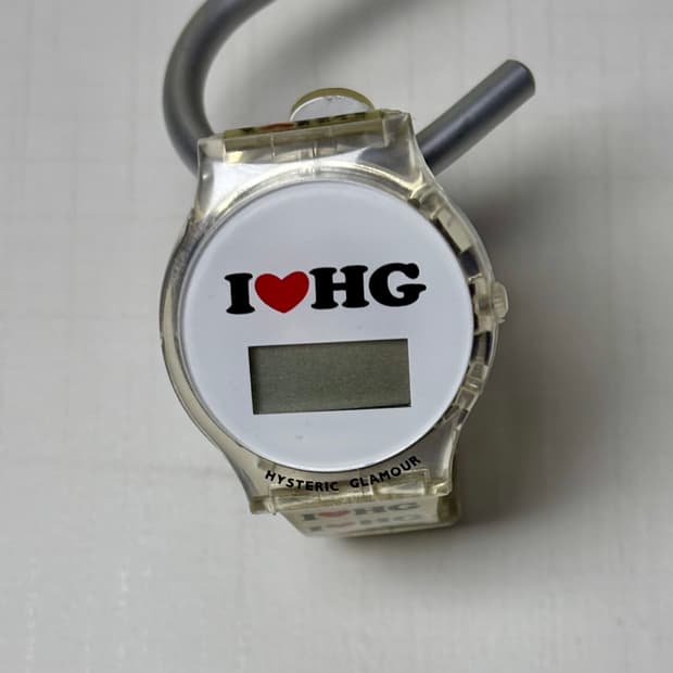 90s Hysteric glamour 히스테릭글래머 레터링 패턴 손목시계