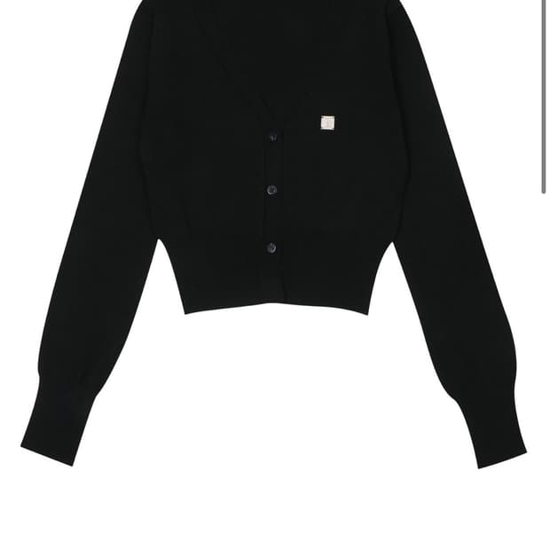 [택, 새상품] 보헤미안서울 와이 심볼 기디건 블랙