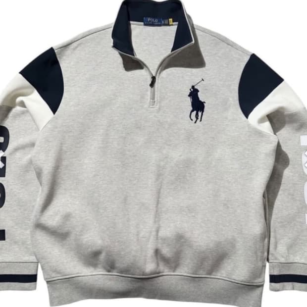 폴로 빅포니 1967 맨투맨 반집업 하프집업 s