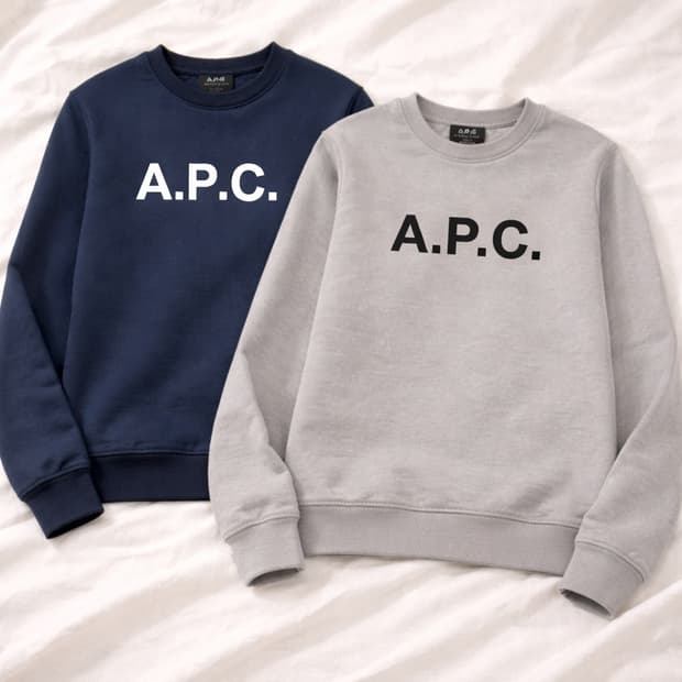 A.P.C. V.P.C. 로고 맨투맨