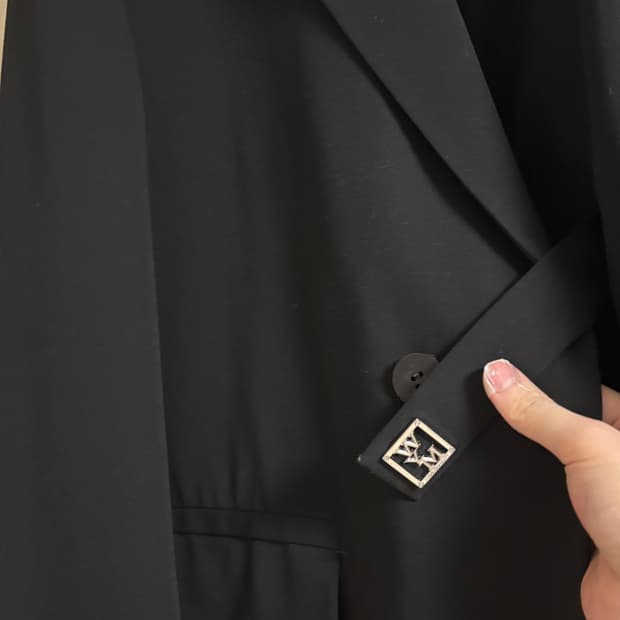 [48] 우영미 더블 브레스트 자켓 검정